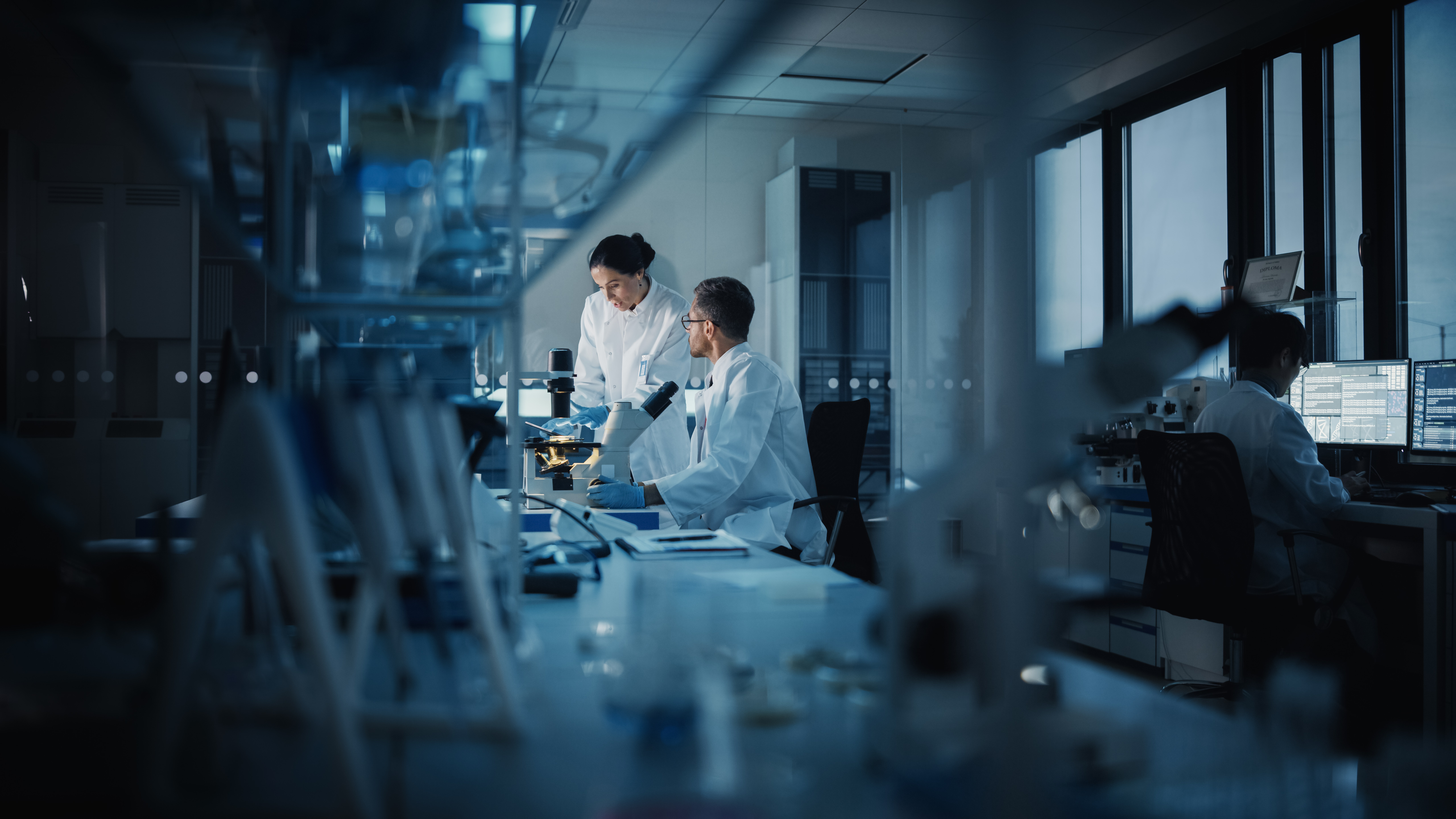 People working in the laboratory